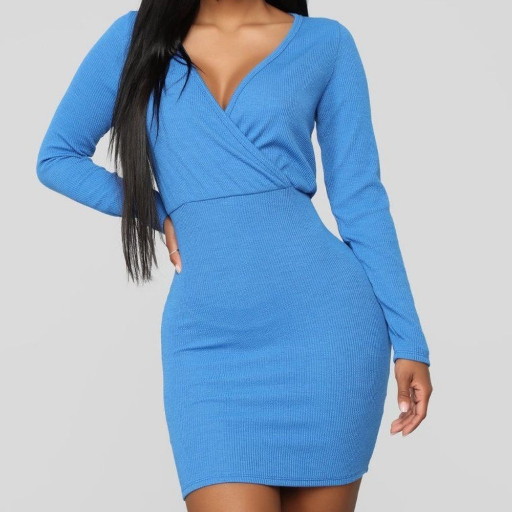 Fashion Nova Daily Duties Long Sleeve Dress